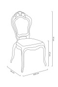 Krzesło KING transparentne - poliwęglan - King Home